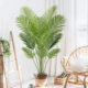 Artificial Green Plant Decoration, Simulated Areca Palm Indoor Potted Plant, Large Floor-Standing Ornament for Living Room, Light Luxury Faux Green Plant