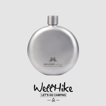 WELLHIKE Outdoor Pure Titanium Flask Lightweight Sake Mini 150ml Sake Bottle Portable Cup Exquisite Camping