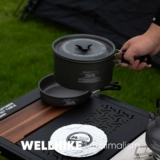 WELLHIKE Дорожный комплект для кемпинга, посуда для пикника, чайник, 3 предмета