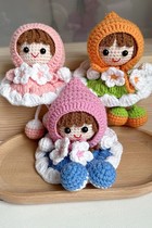 Hand crochet needle DIY woven hanging foot doll Woven Key Buckle Car School Bag Hanging Pendant Interior Creative Gift