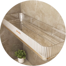 New bathroom storage rack toilet bathroom wall-mounted wall storage rack hand wash basin punch-free shelf