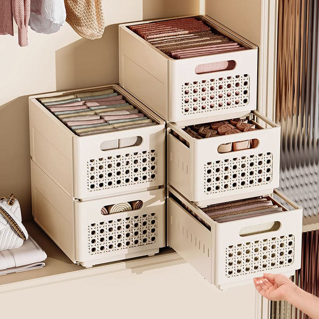 Retractable storage box Clothes and pants storage box Snacks and groceries Retractable storage box Cultural and creative tableware