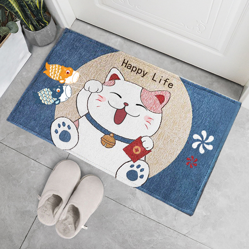 Household foot mat door mat entrance door mat powder room home bathroom cute room bedroom full rug