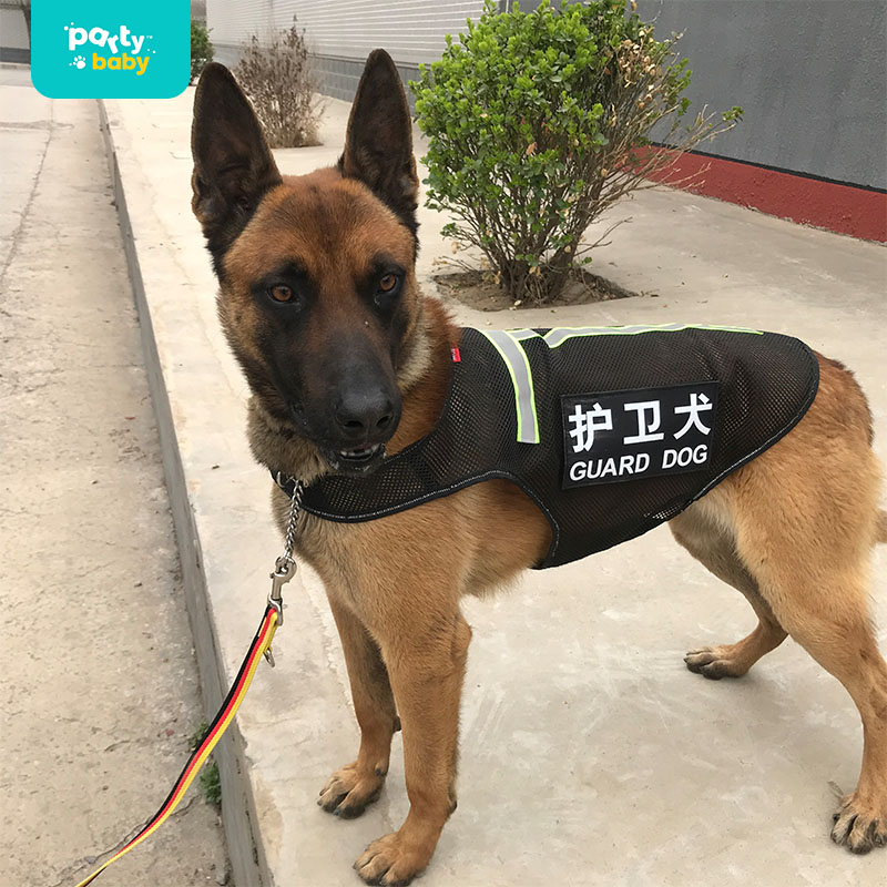 2022 pet autumn and winter warm anti-hair loss vest patrol guard German shepherd plus cotton thickened big dog clothes