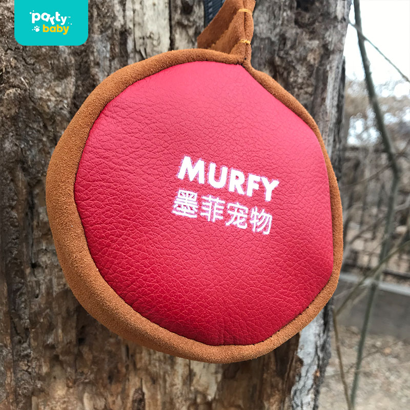 Dog training dog bite-resistant cowhide bite bag with rope toy ball German shepherd golden retriever dog leather handmade puppy bite stick