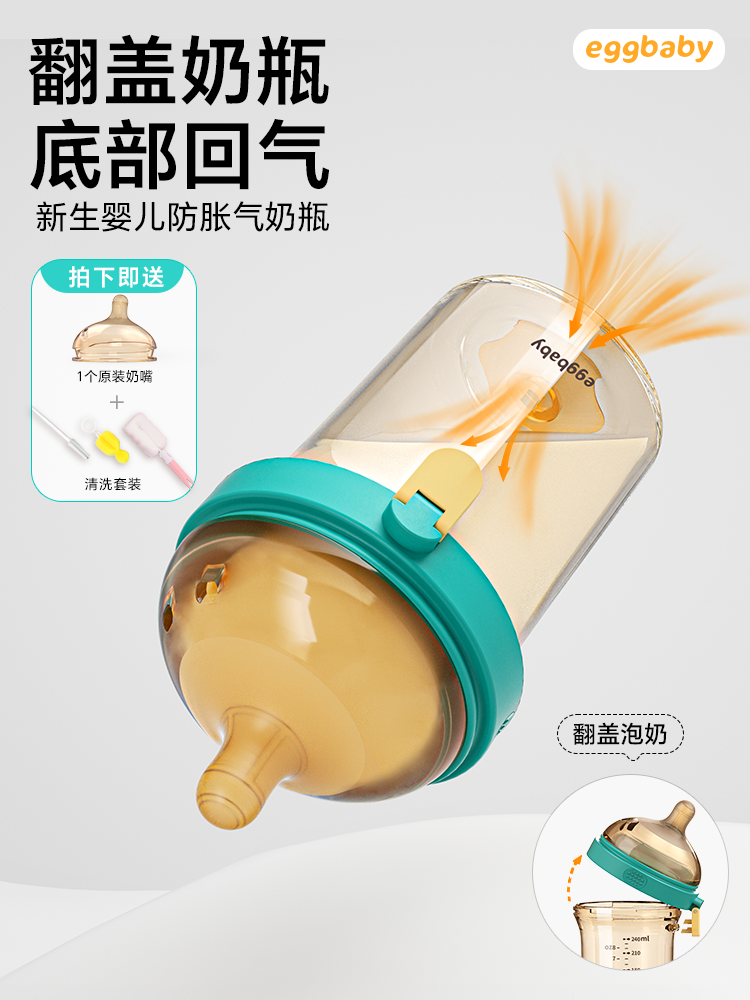 Flip-Top Bottle Anti-Colic Baby Newborn Bottle 0 to 36 Months Baby Newborn Special Anti-Choking Ppsu