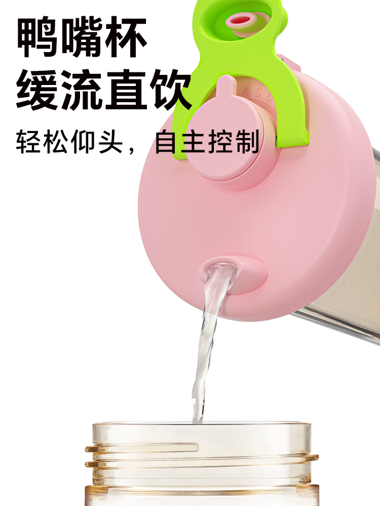 Baby Milk Cup, Learning Drinking Cup, Straw Bottle, Household Drinking Cup for Children Aged 3 and Above, Direct Drinking Water Cup