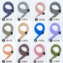 Color wigs female long hair highlighting and dyeing gradient invisible non-trace natural one piece of straight hair hair hair hair strip bundle hanging ear dyeing