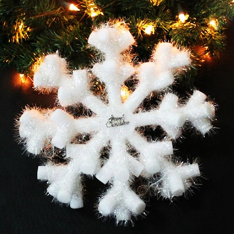 Christmas decorations snow flakes foam snowflake dance props large Christmas tree pendant decorations arrangement snowflakes