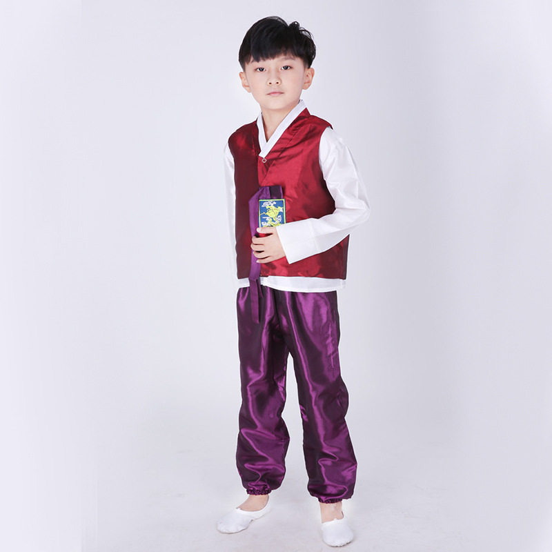 Children's Hanbok costumes Korean ethnic minority costumes toddler boys dance photography costumes