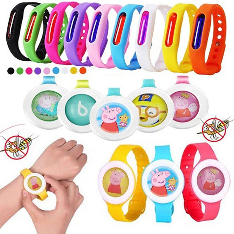 Factory direct sales can be customized and processed summer cartoon plant essential oil mosquito repellent buckle mosquito repellent bracelet adult children general