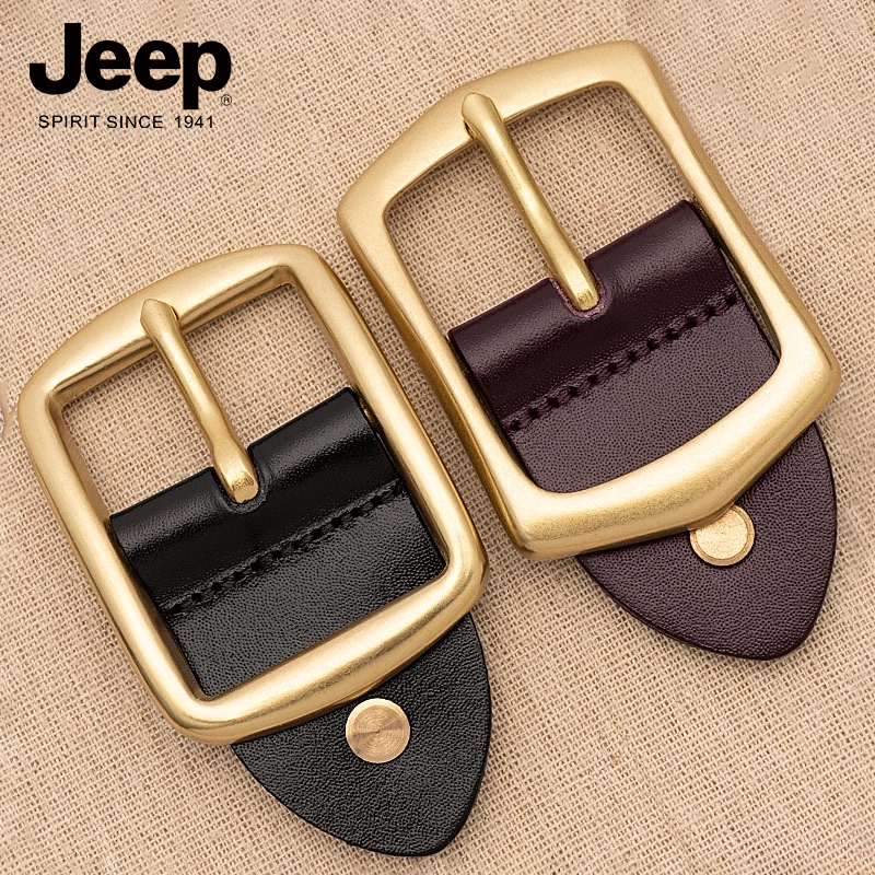 Jeep jeep pure copper belt buckle head pin buckle head 3 8cm solid copper buckle button punch 3 4cm belt accessories