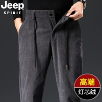 Jeep, демисезонный джип, вельветовые штаны, зимние бархатные спортивные повседневные брюки, свободный прямой крой, большой размер