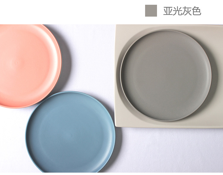 Utsuwa ceramic plate dessert plate Nordic beefsteak dish dish between example casual dining restaurant matte enrolled, black