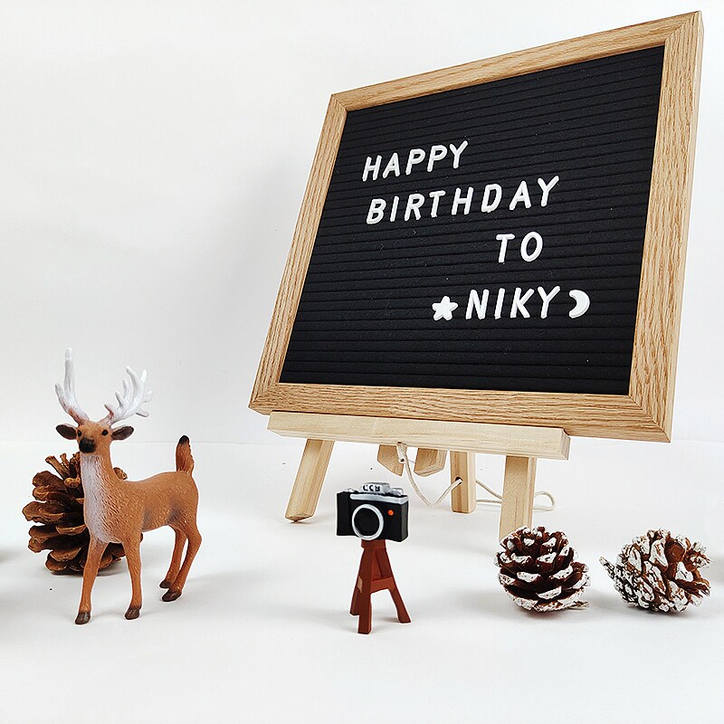 ins felt letter message board children baby birthday arrangement props dessert table party scene decoration