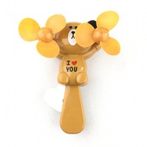 Hand Pressure Fan Cute Little Pig Children Large Number Double Head Portable Fan Student Creative Toy 61 Gift