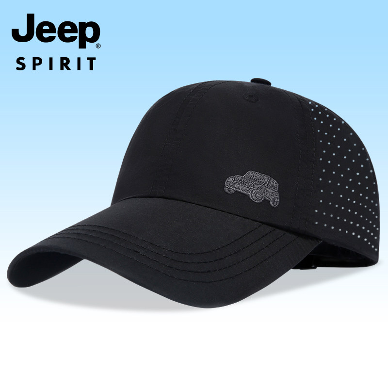 JEEP Jeep baseball cap men's hat summer mesh breathable casual sunscreen sunshade sun hat men's peaked cap