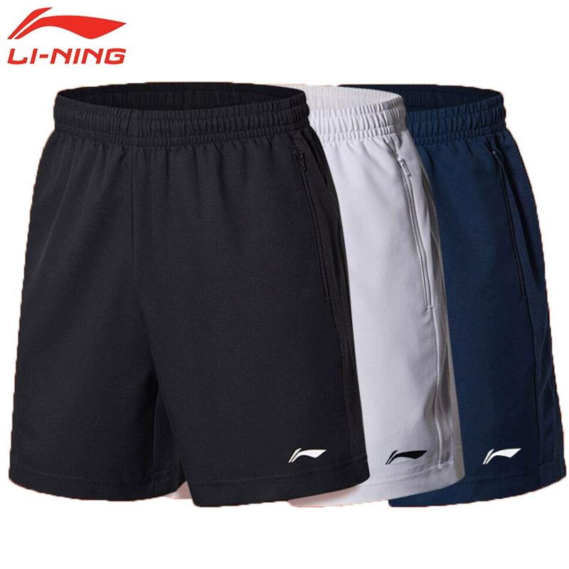 Li Ning quần short thể thao nam nhanh khô mùa hè phần mỏng quần bóng rổ lỏng lẻo chạy tập thể dục quần năm điểm - Quần thể thao