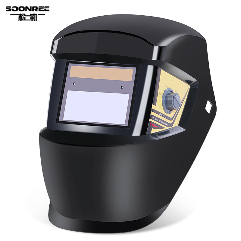 Pongler Auto-changing photowelding work welding cap wearing-type variational light welding argon arc welding glasses Protective burn welding safety helmet