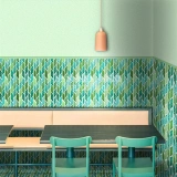 Вся -карлайна мозаика зеленый розовый бриллиантовый глазур