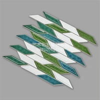 Синий -грин белый