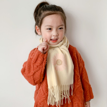 Girl scarf baby autumn and winter Korean cute little Daisy fashion boy imitation cashmere winter warm childrens bib