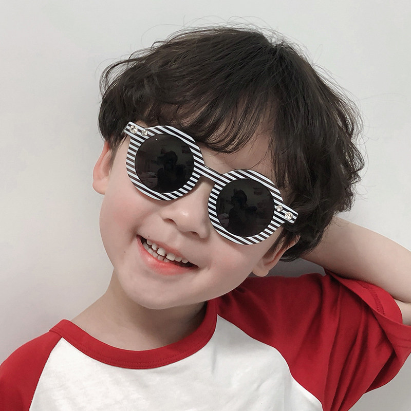 Korean Style Baby Glasses Cute Round Kids Sunglasses Baby Sunshade Girl Anti-UV Boys Sunglasses Fashion
