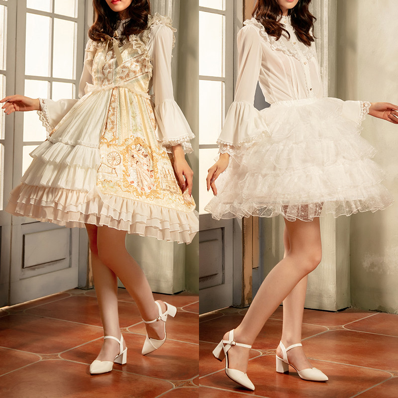 Lolita skirt holds daily fish bones to support Lolita violent support for Carmen Soft Sister Skirt summer liner