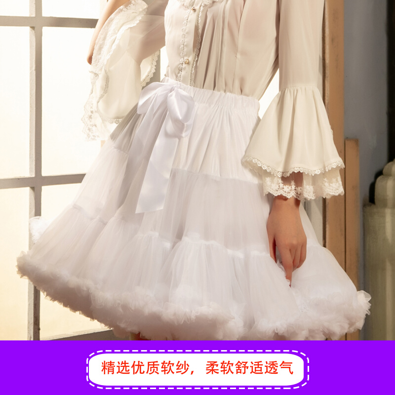 Lorita Cloud Dress Skirt Everyday Cosplay inside a violent Carmen brace without bone short lolita lolita skirt-Taobao