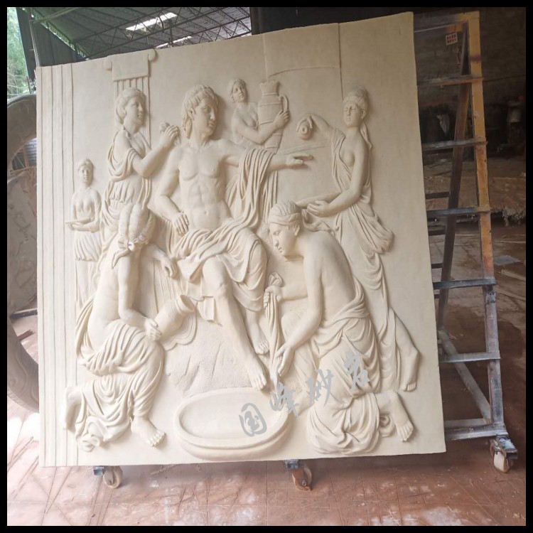 Sandstone GRP Making Washing Foot City Reliefs Art Background Wall Mural Decoration Material Effect