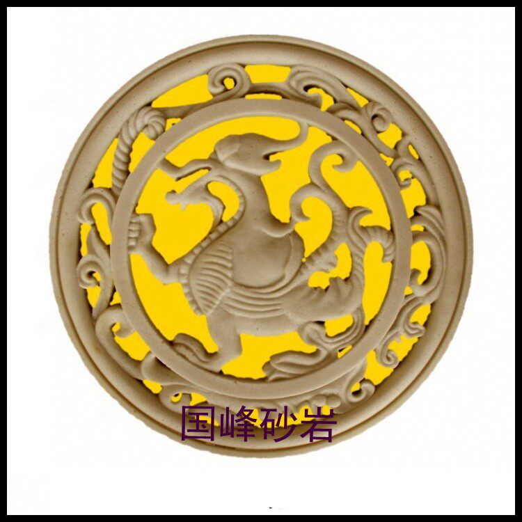 Sandstone fiberglass made of embossed hotel club courtyard indoor and outdoor decoration hollowed out cologne pendant