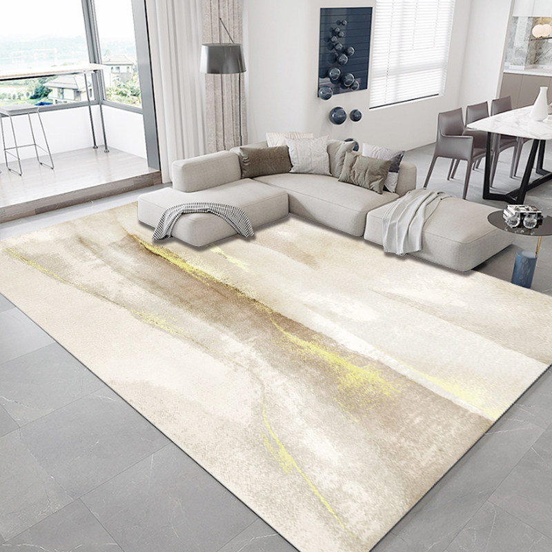 Modern minimalist light Extravagant Carpet Living Room Tea Table Big Carpet Nordic Ins Warm Color Bedrooms Full Laid Customizable Mat