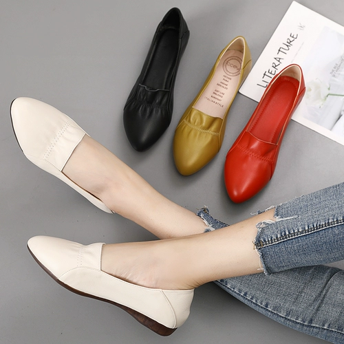 2021 Новая женская обувь латиноамериканская танцевальная обувь кожаные низкие каблуки, мягкие дни