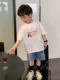 Parent-child clothing for taking photos, mother and daughter summer family of three 2025 new summer clothing mother and son family home decoration T-shirt baby