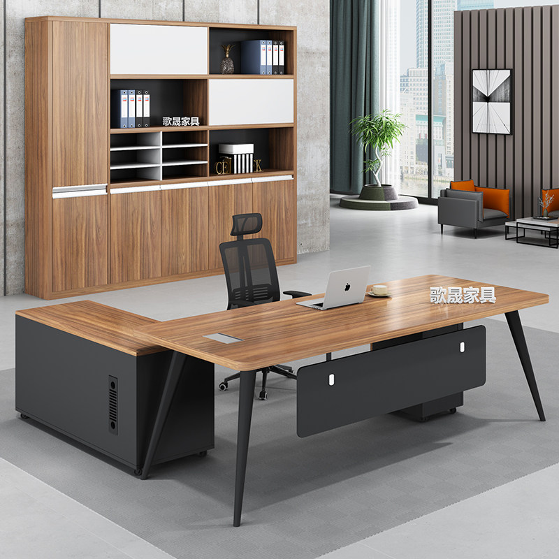 Boss Desk Brief Modern Supervisor Manager Table And Chairs Combined Single Office Furniture Big Bandae President Table