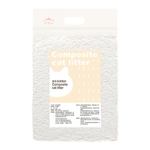 宠师傅天然矿土+2mm豆腐混合型猫砂6L