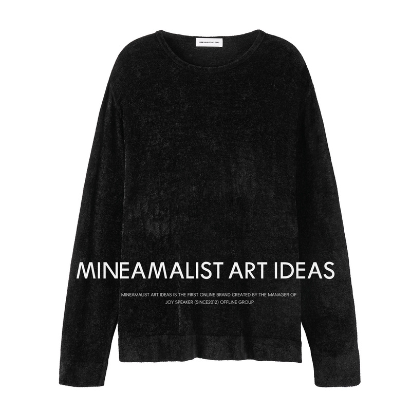 Minimalist Art Ideas | Neon | (Chong Wu Chong Gong) Gauze Round Neck Long Sleeve Top 5479m