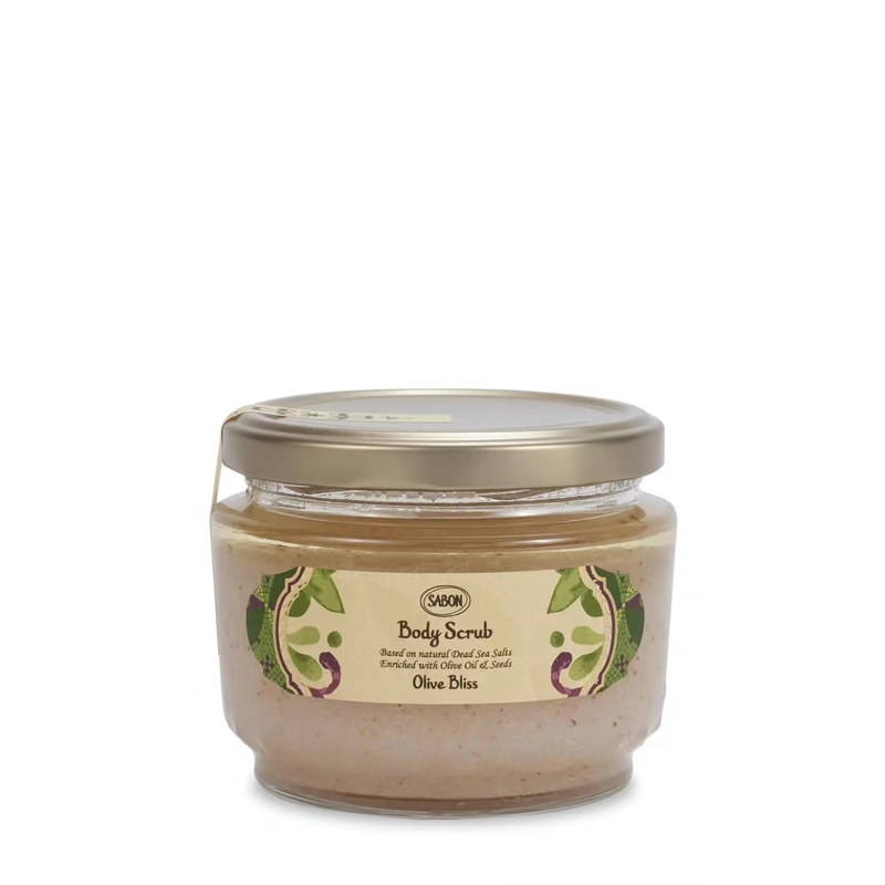 In Stock Sabon Limited Edition Fragrance Body Oil Scrub 320g Exfoliating Green Olive Moisturizing and Nourishing