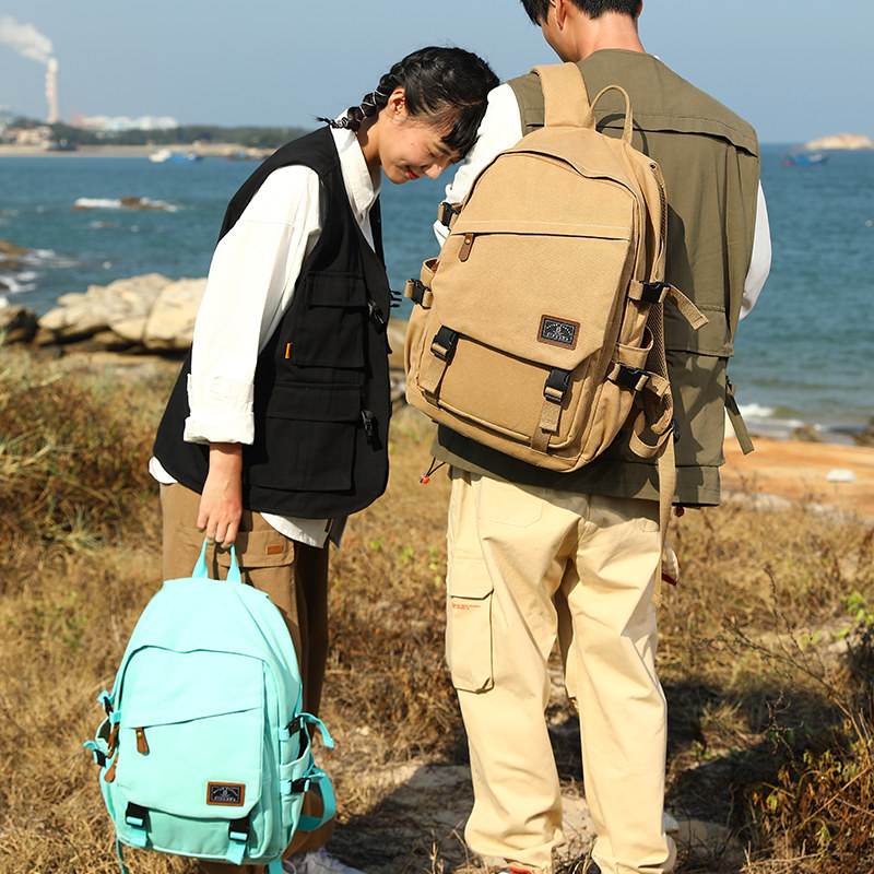 Large capacity men's backpack leisure travel travel computer backpack female high school junior high school student schoolbag college student