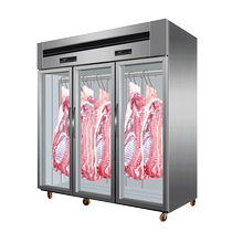 Kellyland hanging meat cabinet commercial pork beef and mutton steak acid preservation cabinet large freezer double-pole vertical refrigerated display cabinet