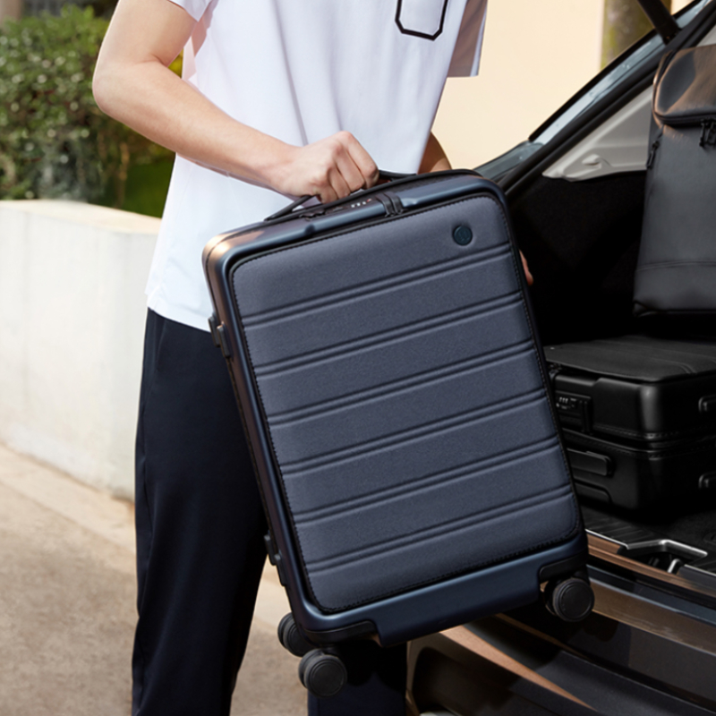 Millet 90 points front open cover trolley case men's simple business 20 inch boarding suitcase universal wheel suitcase