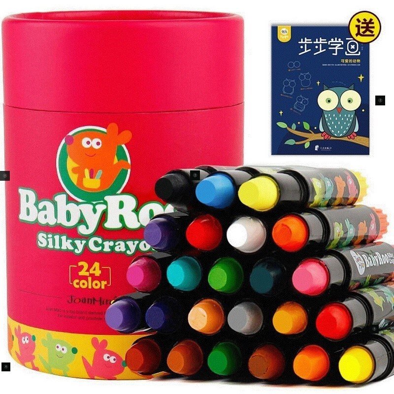 miller baby rats rotating silky washable baby crayon color