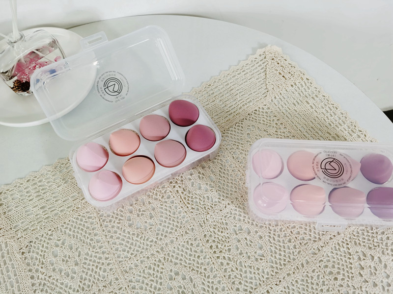 8 only a set of warm and soft cranberry fruit multiple mitre face beauty makeup egg suit powder bashing boxed