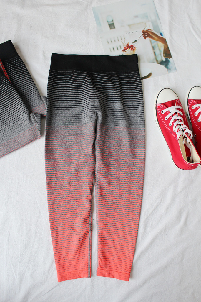 Kele 10 Fried Chicken price-performance ratio Gradual Colour Zstained Striped Yoga Pants Sports Outdoor Fitness Pants Children