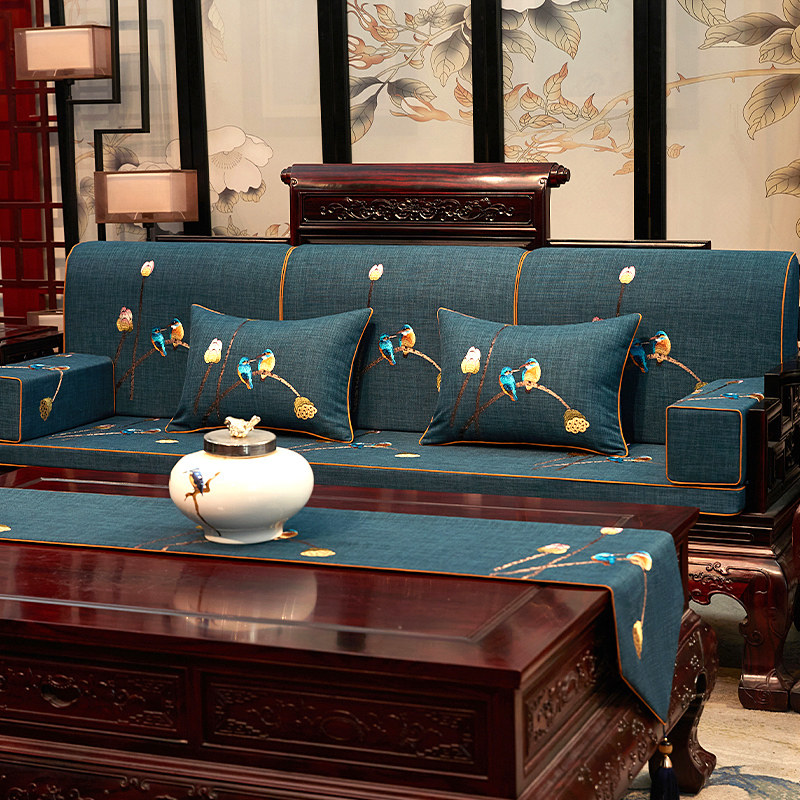 Modern Chinese mahogany sofa cushion cushion pillow solid wood furniture chair cushion non-slip Taishi chair ring chair cushion custom