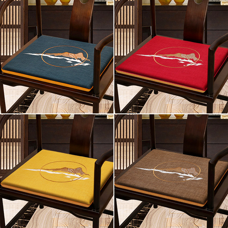 Chinese mahogany chair sofa cushion solid wood Taishi chair dining chair official hat household non-slip ring seat cushion tea chair cushion