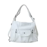 Вместительный и большой рюкзак, универсальная сумка на одно плечо, из натуральной кожи