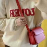 Оригинальная ретро брендовая сумка на одно плечо, красная сумка через плечо, изысканный стиль