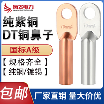 The national standard pure copper wire ear and nose terminal terminal joint DT95 120 150 185 240 300 400 square
