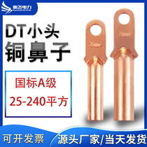 Small head copper nose DT empty open nose terminal terminal plastic circuit breaker with narrow side tin-plated wiring ear standard